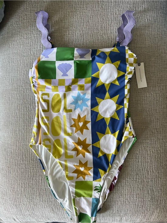 Anthropologie Other - NWT Anthropologie One-Piece Swimsuit Multicolor Sun & Star Print size Medium